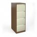 Bisley steel 4 drawer public sector contract filing cabinet 1321mm high - coffeecream BBPSF4C