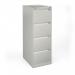 Bisley steel 4 drawer public sector contract filing cabinet 1321mm high - goose grey BBPSF4G