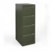 Bisley steel 4 drawer public sector contract filing cabinet 1321mm high - olive green BBPSF4OG