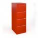 Bisley steel 4 drawer public sector contract filing cabinet 1321mm high - red BBPSF4R