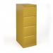 Bisley steel 4 drawer public sector contract filing cabinet 1321mm high - sunflower yellow BBPSF4SY