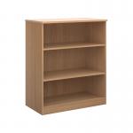 Deluxe bookcase 1200mm high with 2 shelves - beech BC12B