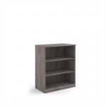 Deluxe bookcase 1200mm high with 2 shelves - Grey Oak BC12GO