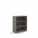 Deluxe bookcase 1200mm high with 2 shelves - Grey Oak BC12GO