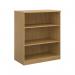 Deluxe bookcase 1200mm high with 2 shelves - oak BC12O