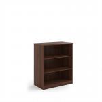 Deluxe bookcase 1200mm high with 2 shelves - Walnut BC12W