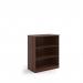 Deluxe bookcase 1200mm high with 2 shelves - Walnut BC12W