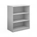 Deluxe bookcase 1200mm high with 2 shelves - white BC12WH