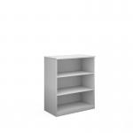 Deluxe bookcase 1200mm high with 2 shelves - white BC12WH