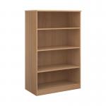 Deluxe bookcase 1600mm high with 3 shelves - beech BC16B