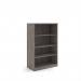Deluxe bookcase 1600mm high with 3 shelves - Grey Oak BC16GO
