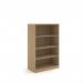 Deluxe bookcase 1600mm high with 3 shelves - Kendal Oak BC16KO