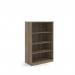 Deluxe bookcase 1600mm high with 3 shelves - Nebraska Oak BC16NO