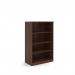 Deluxe bookcase 1600mm high with 3 shelves - Walnut BC16W