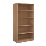 Deluxe bookcase 2000mm high with 4 shelves - beech BC20B