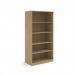 Deluxe bookcase 2000mm high with 4 shelves - Kendal Oak BC20KO