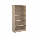 Deluxe bookcase 2000mm high with 4 shelves - maple