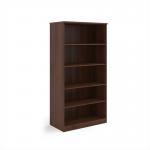 Deluxe bookcase 2000mm high with 4 shelves - Walnut BC20W