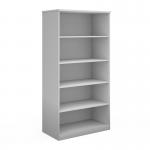 Deluxe bookcase 2000mm high with 4 shelves - white BC20WH