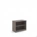 Deluxe bookcase 800mm high with 1 shelf - Grey Oak BC8GO