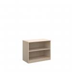 Deluxe bookcase 800mm high with 1 shelf - maple