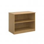 Deluxe bookcase 800mm high with 1 shelf - oak BC8O