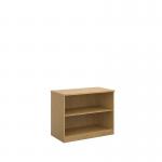 Deluxe bookcase 800mm high with 1 shelf - oak
