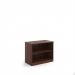 Deluxe bookcase 800mm high with 1 shelf - Walnut BC8W