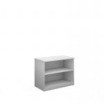 Deluxe bookcase 800mm high with 1 shelf - white