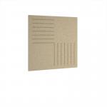 Bevelled Acoustic Ceiling - Wall Tiles 590w - Dark Camel BCWT590-DC