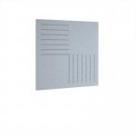 Bevelled Acoustic Ceiling - Wall Tiles 590w - Light Grey BCWT590-LG