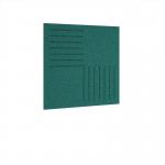 Bevelled Acoustic Ceiling - Wall Tiles 590w - Peacock Blue BCWT590-PB