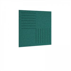 Bevelled Acoustic Ceiling - Wall Tiles 590w - Peacock Blue BCWT590-PB