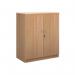 Deluxe double door cupboard 1200mm high with 2 shelves - beech BD12B