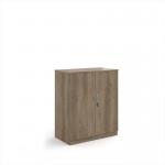 Deluxe double door cupboard 1200mm high with 2 shelves - Nebraska Oak BD12NO