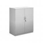 Deluxe double door cupboard 1200mm high with 2 shelves - white BD12WH