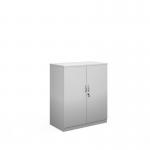 Deluxe double door cupboard 1200mm high with 2 shelves - white BD12WH