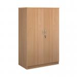 Deluxe double door cupboard 1600mm high with 3 shelves - beech BD16B