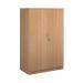 Deluxe double door cupboard 1600mm high with 3 shelves - beech BD16B