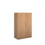 Deluxe double door cupboard 1600mm high with 3 shelves - beech BD16B