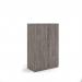 Deluxe double door cupboard 1600mm high with 3 shelves - Grey Oak BD16GO