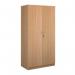 Deluxe double door cupboard 2000mm high with 4 shelves - beech BD20B