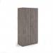 Deluxe double door cupboard 2000mm high with 4 shelves - Grey Oak BD20GO