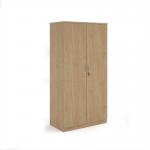 Deluxe double door cupboard 2000mm high with 4 shelves - Kendal Oak BD20KO