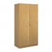 Deluxe double door cupboard 2000mm high with 4 shelves - oak BD20O