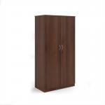 Deluxe double door cupboard 2000mm high with 4 shelves - Walnut BD20W