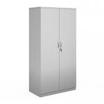 Deluxe double door cupboard 2000mm high with 4 shelves - white BD20WH