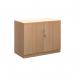 Deluxe double door cupboard 800mm high with 1 shelf - beech BD8B