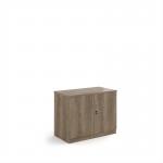 Deluxe double door cupboard 800mm high with 1 shelf - Nebraska Oak BD8NO