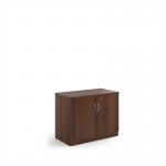 Deluxe double door cupboard 800mm high with 1 shelf - Walnut BD8W
